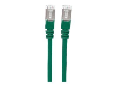 Intellinet Network Patch Cable, Cat6A, 0.5m, Green, Copper, S/FTP, LSOH / LSZH, PVC, RJ45, Gold Plated Contacts, Snagless, Booted, Polybag - Patch-Kabel (DTE)