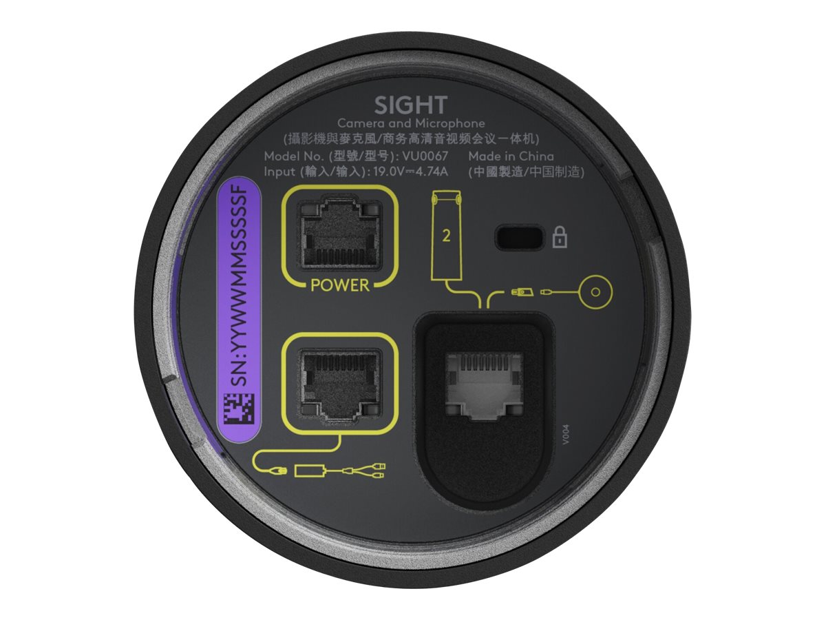 LOGITECH Sight Conference camera colour 4K audio PoE Plus LOGITECH Sight Conference camera colour 4K audio PoE Plus