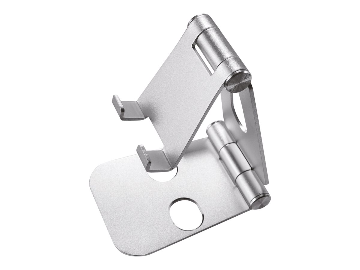 NEOMOUNTS SmartPhone Handy Halter Telefonständer DeskStand bis 18cm 7Zoll klappbar kompakt silber