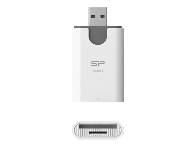 Card Reade Silicon-Power Combo USB 3.1 2 in 1 White