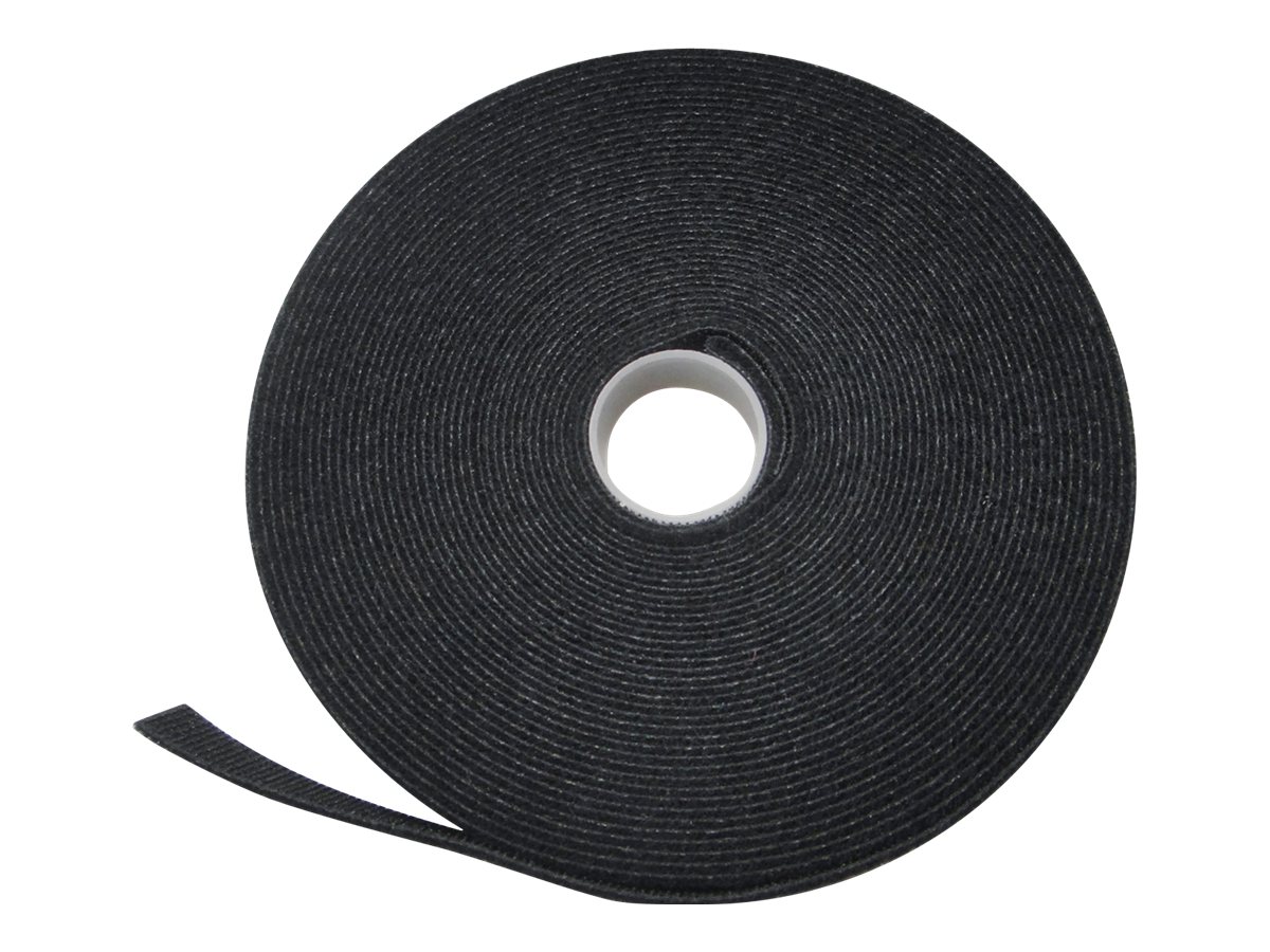 DIGITUS Klettband auf Rolle schwarz