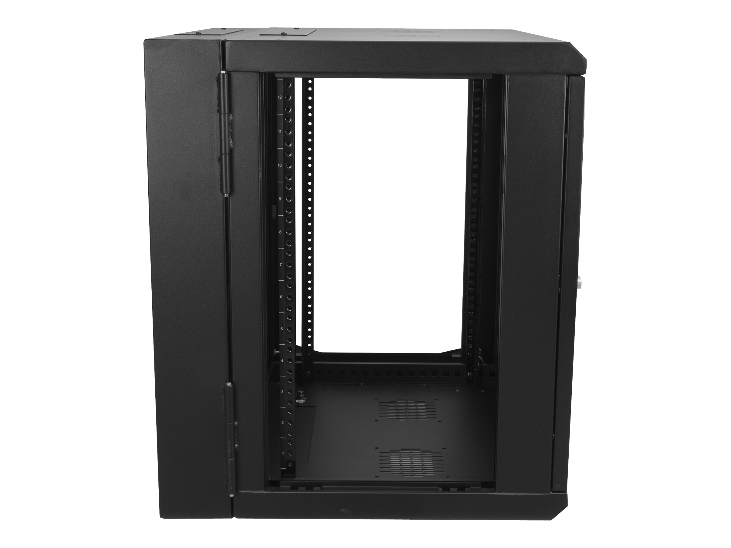 STARTECH.COM 12U 48,26cm 19Zoll Wall Mount Network Cabinet - 40,64cm 16Zoll Deep Hinged Locking IT Network Switch Depth Enclosure