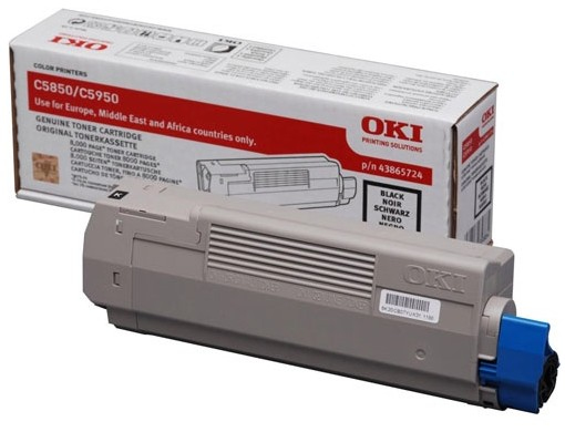 OKI C5850, C5950 Toner schwarz Standardkapazitaet 8000 Seiten 1erPack