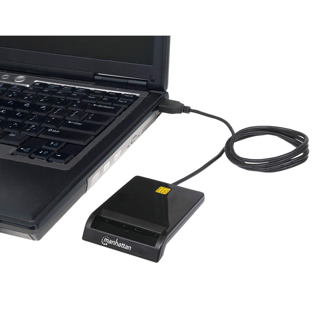 MANHATTAN SmartcardLesegeraet Geeignet fuer Smartcards mit Kontaktchip Plug and Play