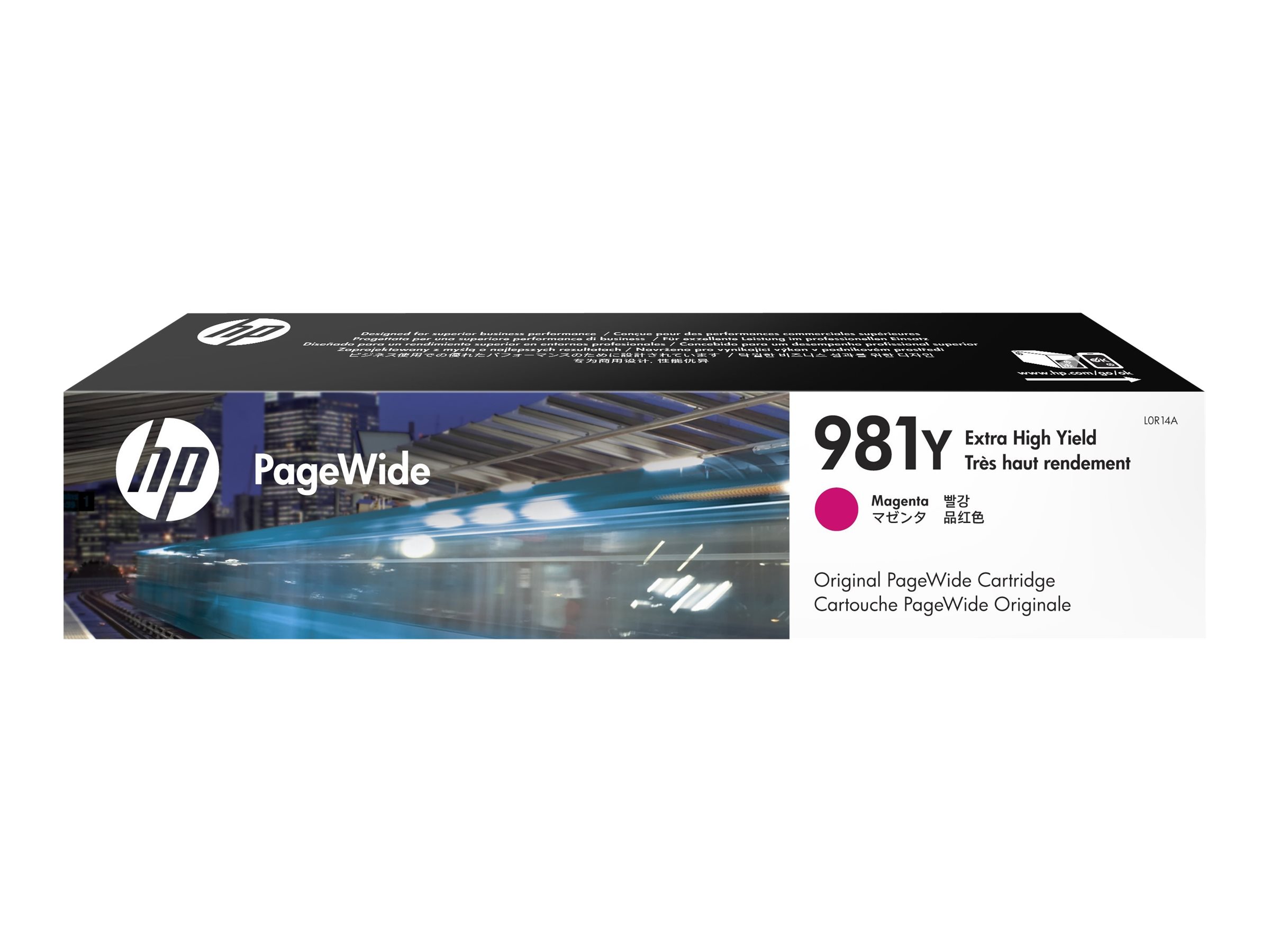 HP 981Y original Extra High Yield Magenta PageWide Cartridge L0R14A HP 981Y original Extra High Yield Magenta PageWide Cartridge L0R14A