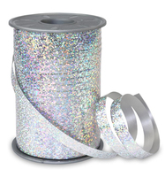 PRaeSENT Geschenkband HOLLY Holographic silber 10 mm x 200 m PRaeSENT Geschenkband HOLLY Holographic silber 10 mm x 200 m