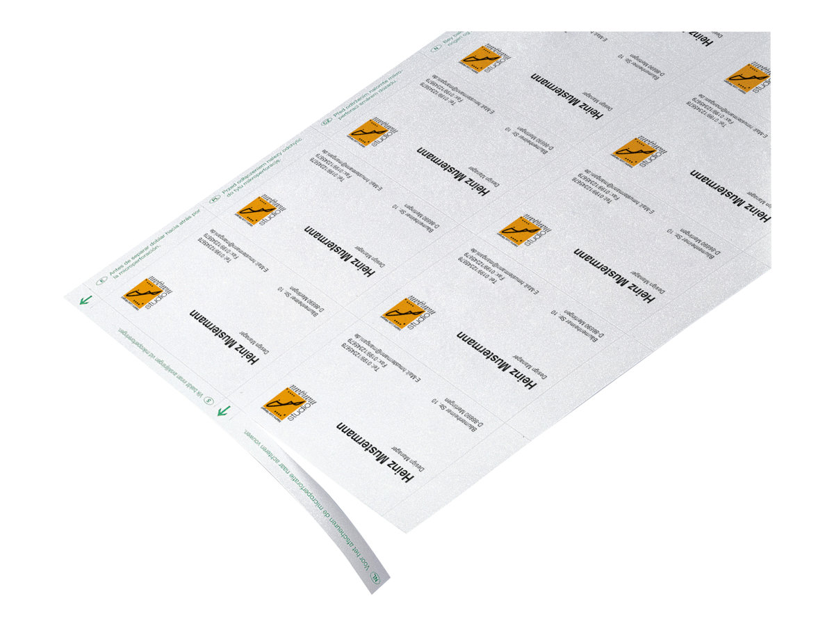 SIGEL Visitenkarten DP839 satiniert weiß 200 gqm, 150 St