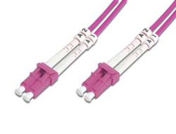 DIGITUS LWL Patchkabel LC -> LC 1.00m  Multimode Duplex OM4