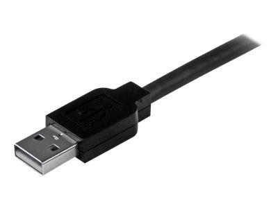 STARTECH.COM 15m aktives USB 2.0 A auf B Kabel - Stecker/Stecker - USB Druckerkabel 1x USB A / 1x USB B - Schwarz