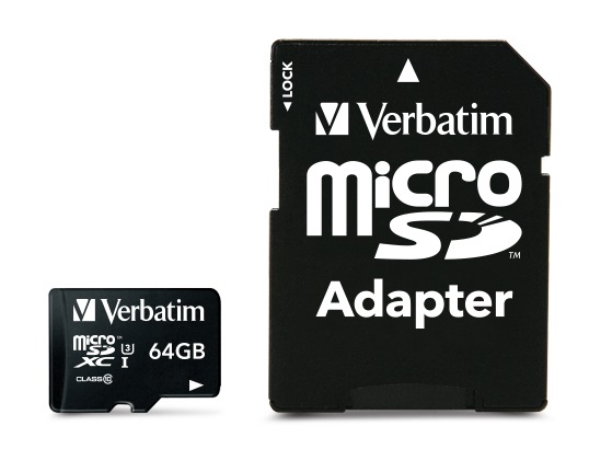 Verbatim PRO MicroXC 64GB 90MB/s Adapter