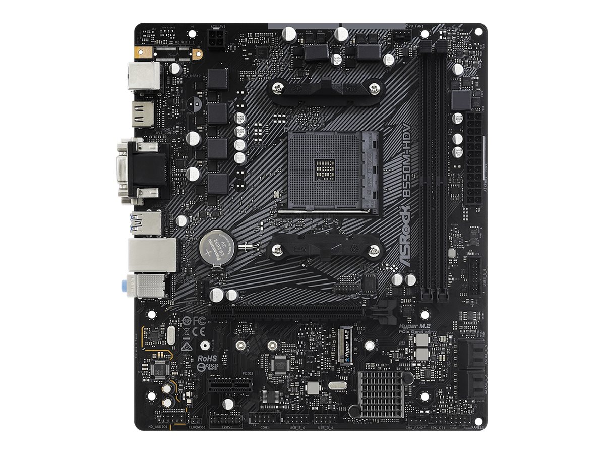 ASRock B550M-HDV - Motherboard - micro ATX - Socket AM4 - AMD B550