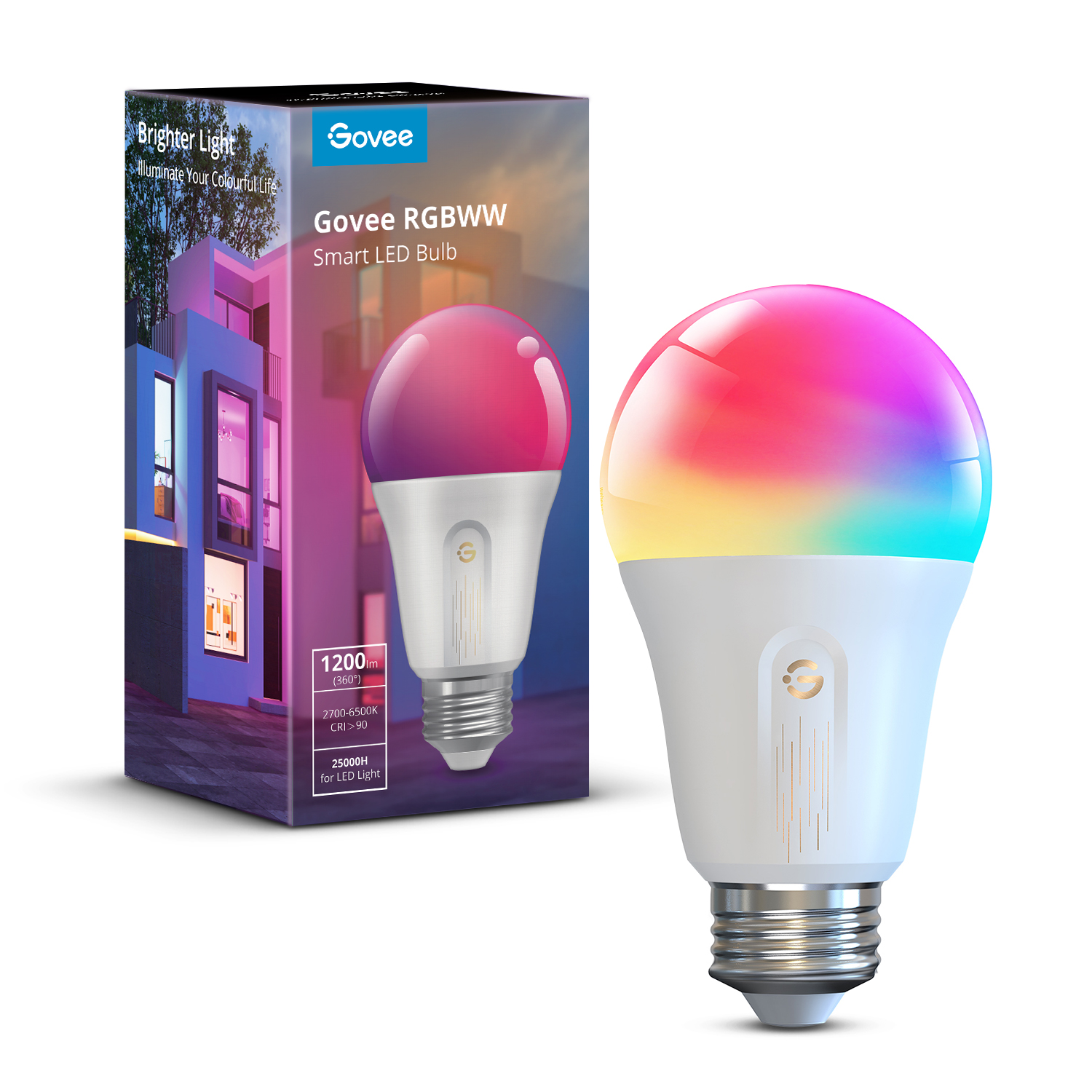 Govee Smart WifiBLE Light Bulb 1200lm