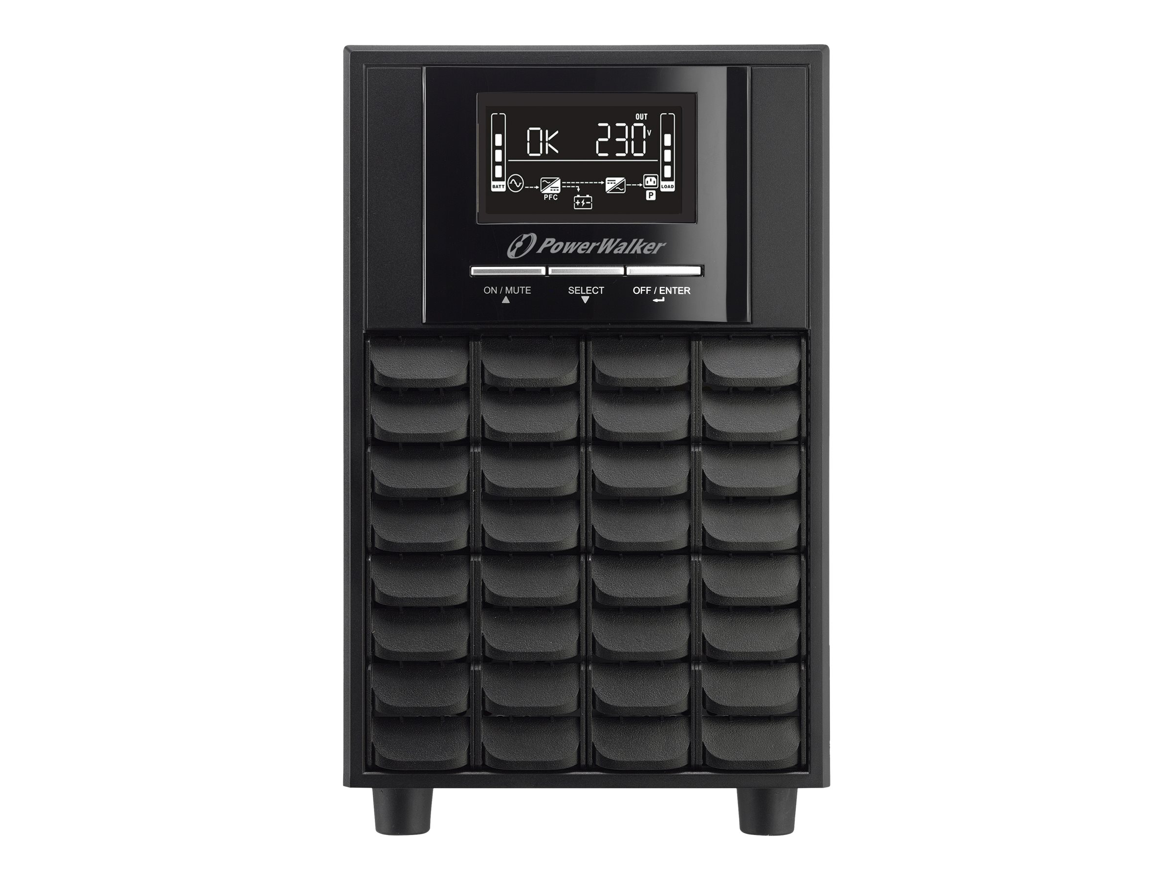 POWERWALKER VI 3000 CW TYP F 3000VA / 2100W Line-Interactive USV Tower AVR Reine Sinuswelle SNMP Slot