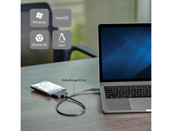 STARTECH.COM USB 3.1 Gen 2 to 2.5in SATA Adapter with Integrated Cable Typ