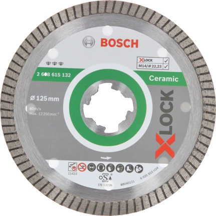 Bosch Best for Ceramic X-LOCK Diamant-Trennscheibe 125mm