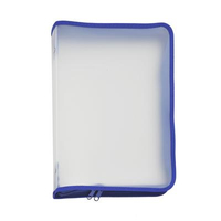 FolderSys Reissverschlussbeutel transparent/blau 0,5 mm, 1 St. FolderSys Reissverschlussbeutel transparent/blau 0,5 mm, 1 St.