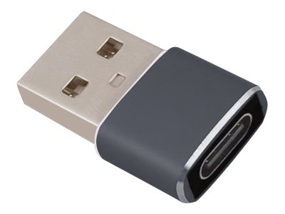 helos Adapter, USB 2.0 Type-C Buchse/USB 2.0 Stecker, PREMIUM, dunkelgrau helos Adapter, USB 2.0 Type-C Buchse/USB 2.0 Stecker, PREMIUM, dunkelgrau
