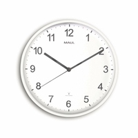 MAUL Funkwanduhr MAULsprint weiss Kunststoff, Ø 30,5 cm