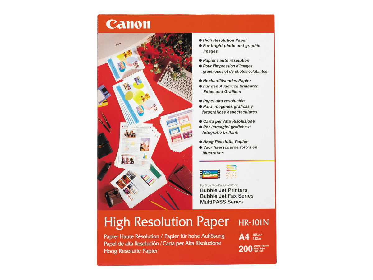 CANON HR-101 high resolution Papier inkjet 110g/m2 A4 50 Blatt 1er-Pack