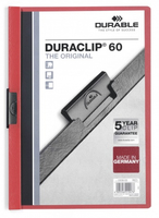 25 DURABLE Klemmhefter DURACLIP rot 25 DURABLE Klemmhefter DURACLIP rot