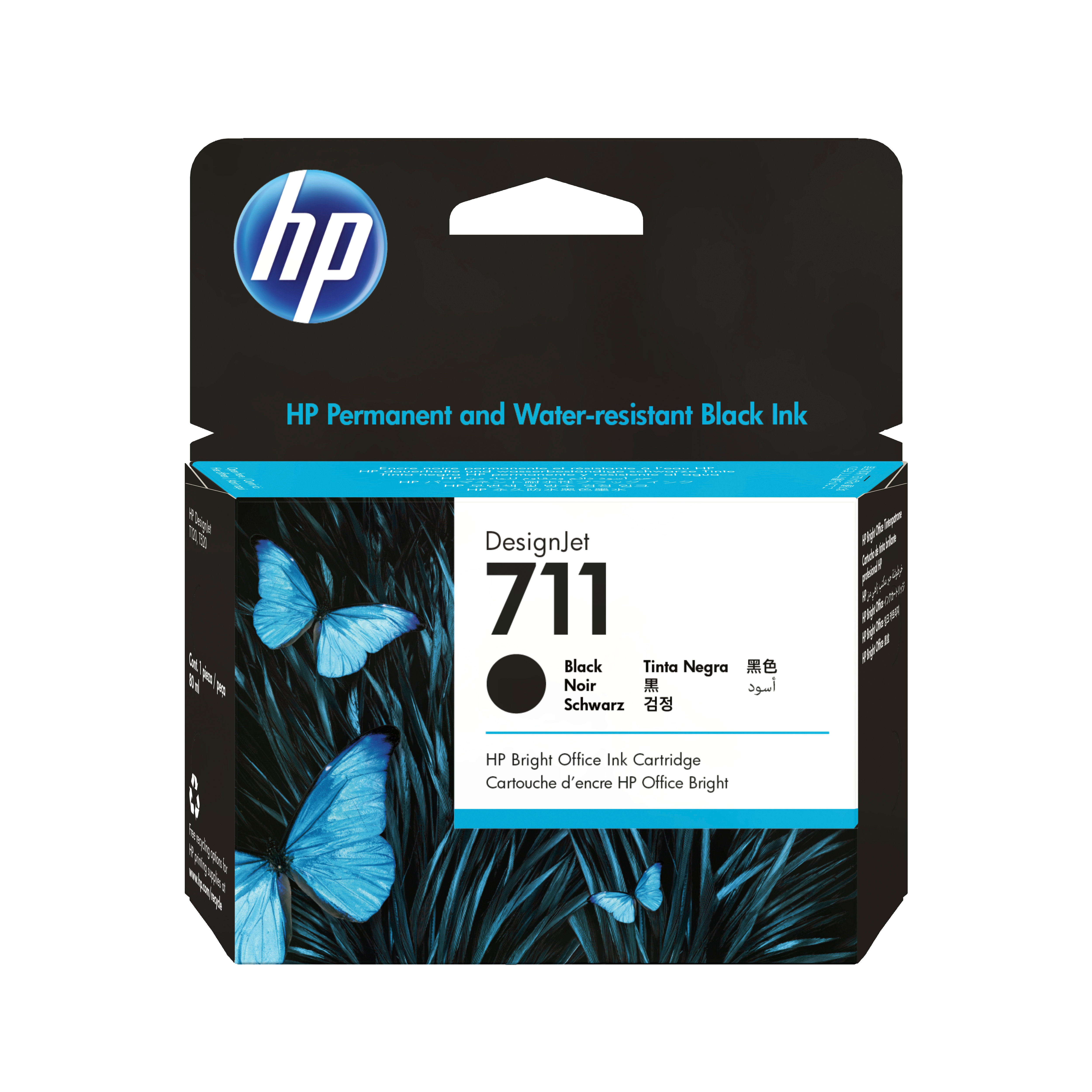HP 711 Tintenpatrone Schwarz