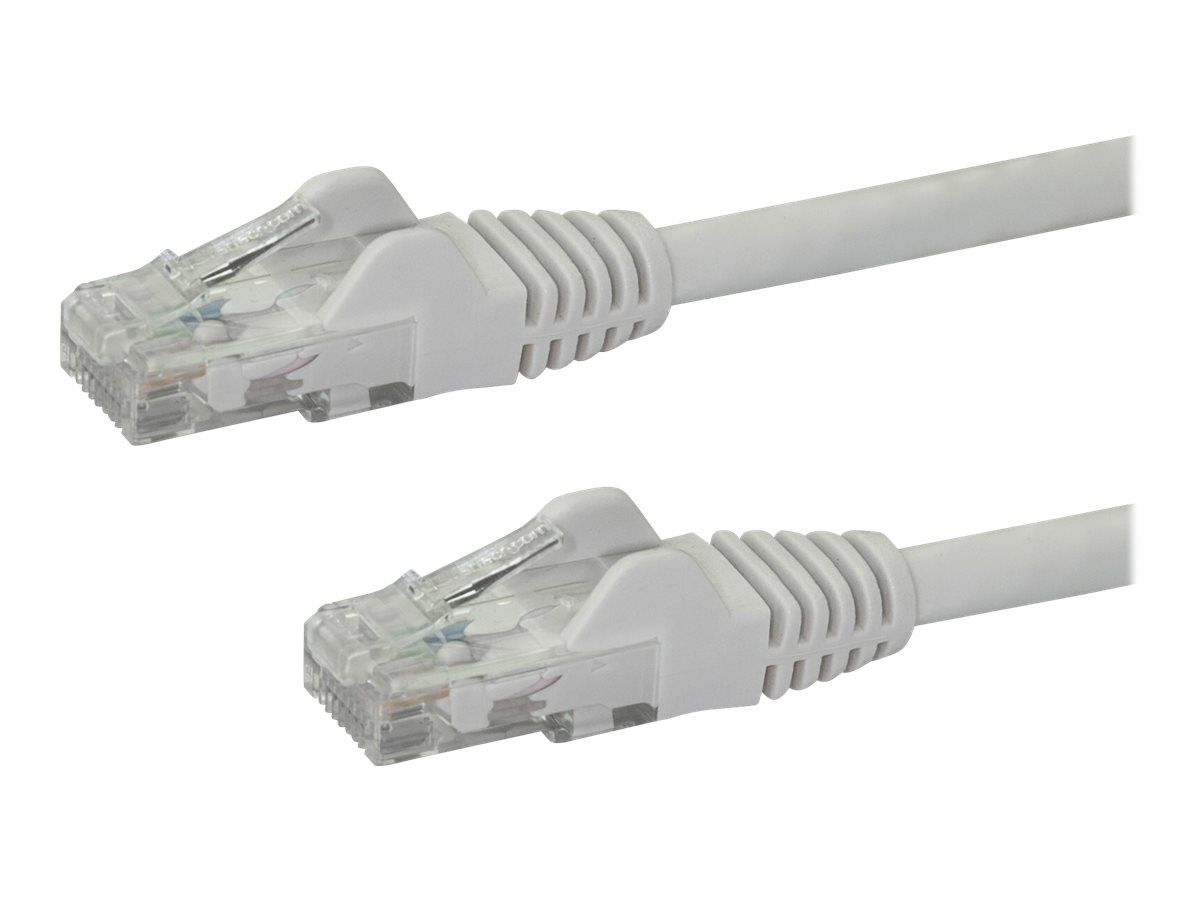 STARTECHCOM 7m Cat6 Patch Cable with Snagless RJ45 Connectors White Cat 6 Ethernet Patch Cable 7m UTP Cat6 Patch Cord