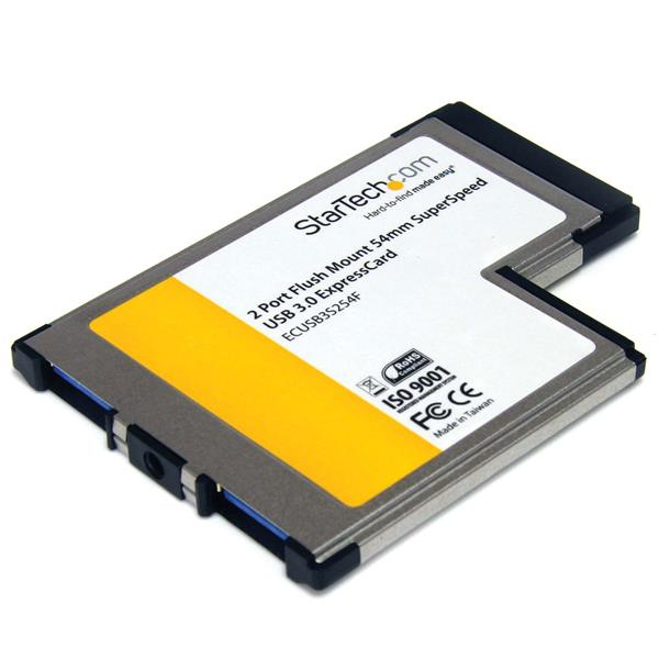 STARTECH.COM 2 Port USB 3.0 ExpressCard mit UASP Unterstuetzung - USB 3.0 54mm Schnittstellenkarte fuer Laptop - USB 3.0 A (Buchse STARTECH.COM 2 Port USB 3.0 ExpressCard mit UASP Unterstuetzung - USB 3.0 54mm Schnittstellenkarte fuer Laptop - USB 3.0 A (Buchse