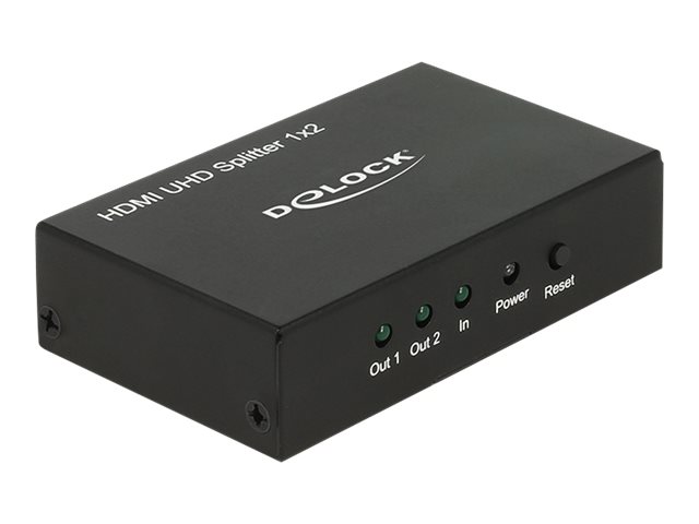 DELOCK Splitter HDMI in 2 x HDMI out 4K UHD