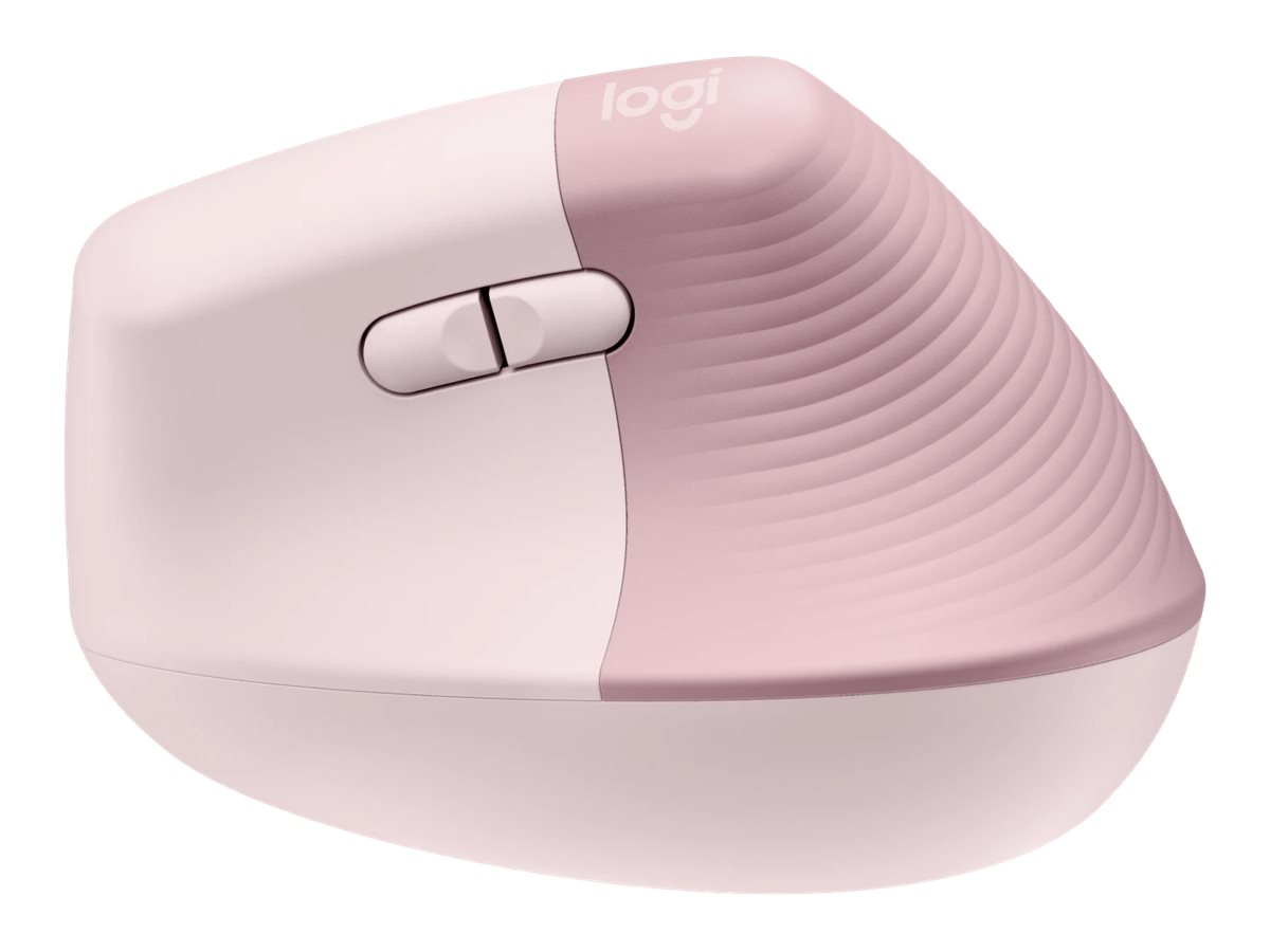 Logitech Lift Maus ergonomisch kabellos rosa