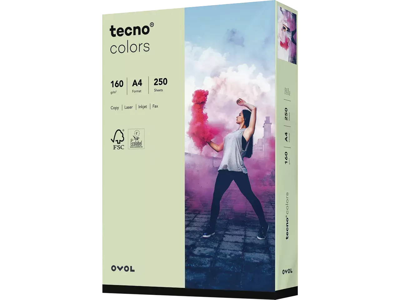 Papyrus Colors hellgrün A4 160 g 250 Blatt