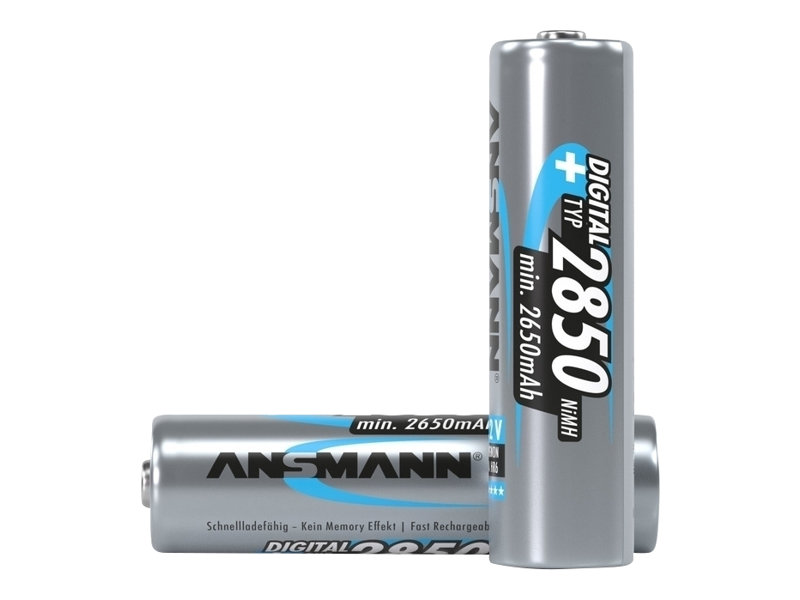 4 ANSMANN Akkus Mignon AA 2.650 mAh