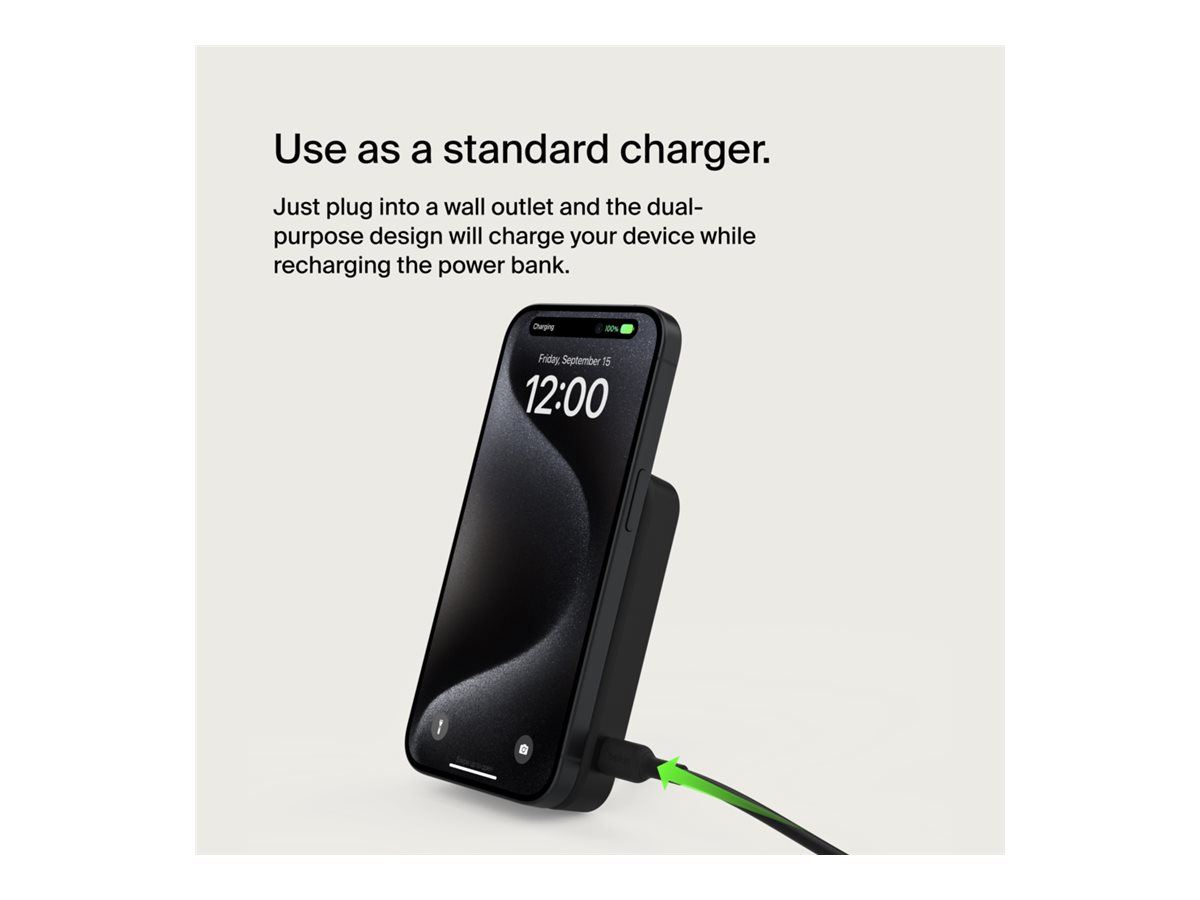 Belkin BoostCharge Pro Magnetische Powerbank Qi2 8K, black