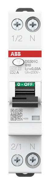 ABB DS301C FI/LS-Schalter 1P+N 10A 30mA