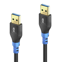 PureLink FlexInstall USB-A auf USB-A Kabel USB 3.0 5Gbps 0.50m