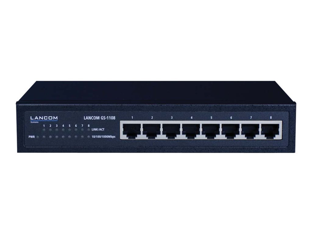 LANCOM GS-1108 Unmanaged Gigabit Ethernet Switch LANCOM GS-1108 Unmanaged Gigabit Ethernet Switch