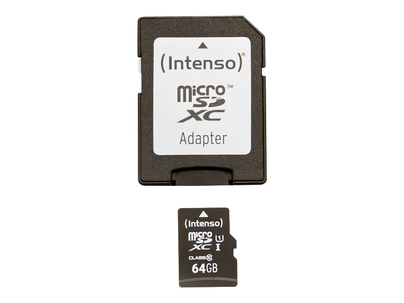 64GB microSDXC Class10 UHS-I Premium + SD-Adapter