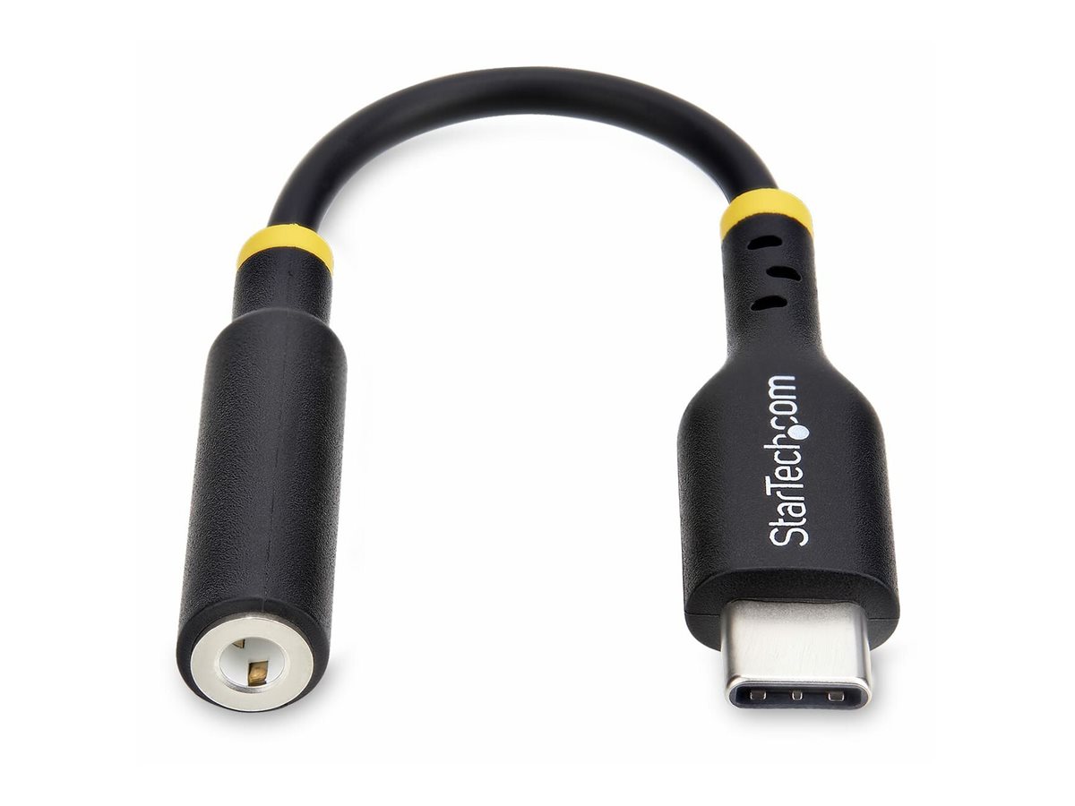STARTECHCOM USB C Kopfhoerer Adapter USB C TRRS KopfhoererHeadset Audio USBC auf 3,5mm Klinke HiFi 32BitDAC PC Handy