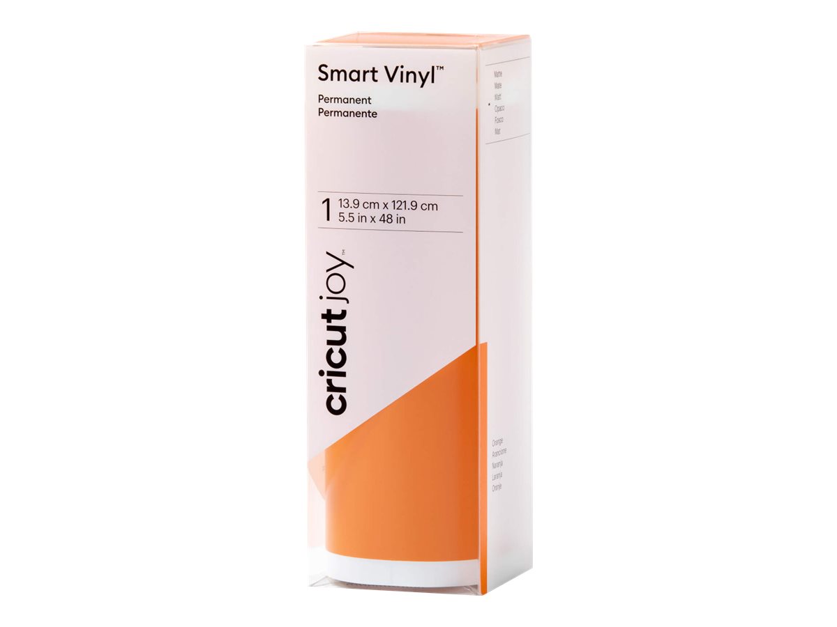 cricutâ„¢ Joy Smart Vinyl matt Vinylfolie permanent orange 13,9 x 121,9 cm, 1 Rolle cricutâ„¢ Joy Smart Vinyl matt Vinylfolie permanent orange 13,9 x 121,9 cm, 1 Rolle