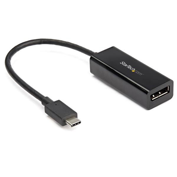 STARTECHCOM USBC auf DisplayPort Adapter 8K 30Hz HBR3 Adapter Thunderbolt 3 Display Dongle für Ihren DP 14 Monitor