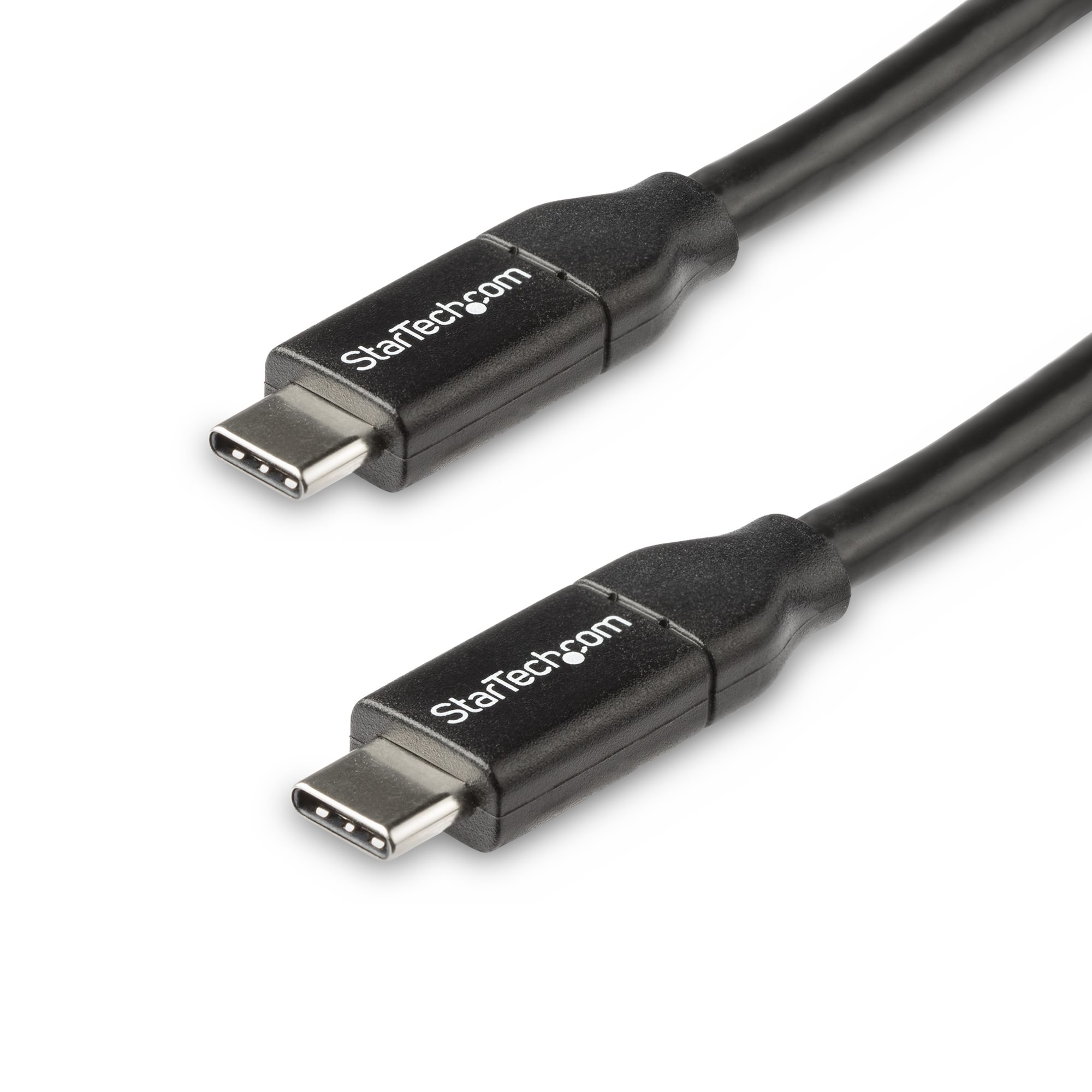 STARTECHCOM USB C to USB C Cable 15 ft 05m 5A PD White USB 20 USBIF Certified USB Type C Cable Charging Cable