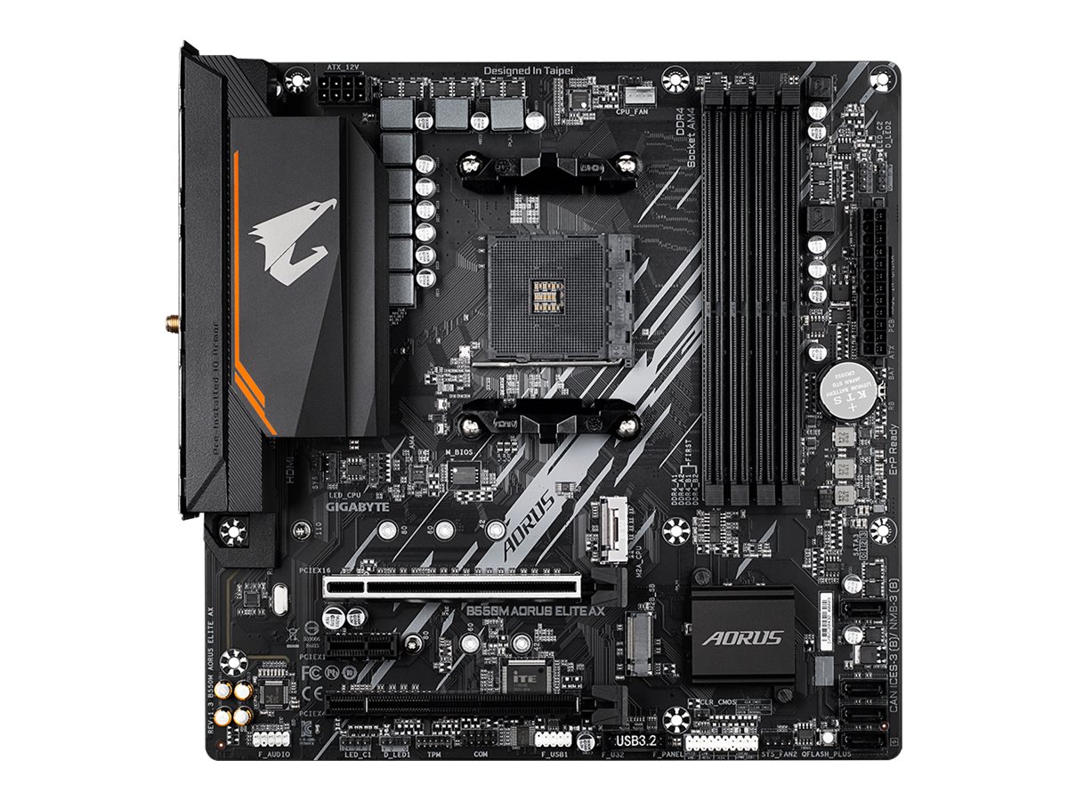 AORUS B550M ELITE AX - 1.3 - Motherboard - micro ATX - Socket AM4 - AMD B550