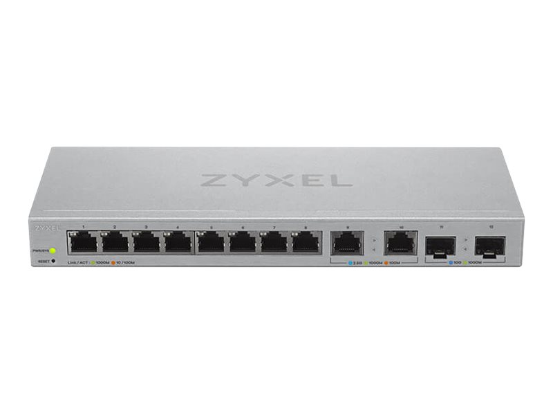 ZYXEL V2 12-Port Managed MultiGig Switch mit 8-Ports 1G 2-Ports 2.5G 2-Ports 10G SFP+ ZYXEL V2 12-Port Managed MultiGig Switch mit 8-Ports 1G 2-Ports 2.5G 2-Ports 10G SFP+