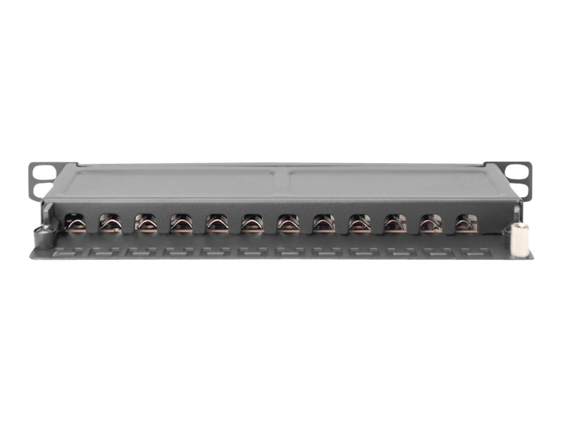 DIGITUS CAT 6A Patch Panel, geschirmt,12Port 12HE, schwarz