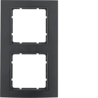 Berker Rahmen 10123005 2-f. B.3 Alu schwarz/anthrazit Berker Rahmen 10123005 2-f. B.3 Alu schwarz/anthrazit