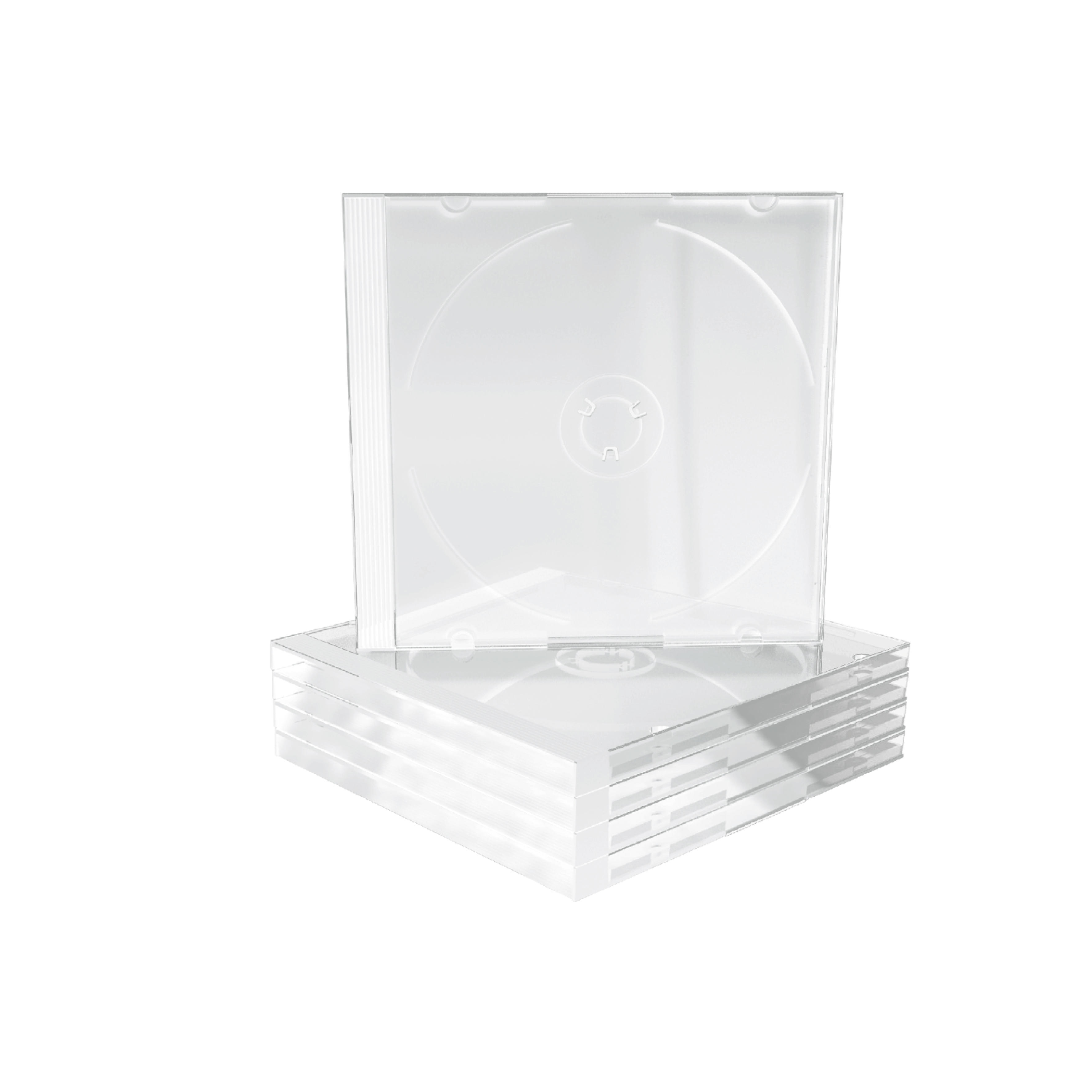 MediaRange 1er CDDVDHüllen Jewel Cases transparent, 5 St