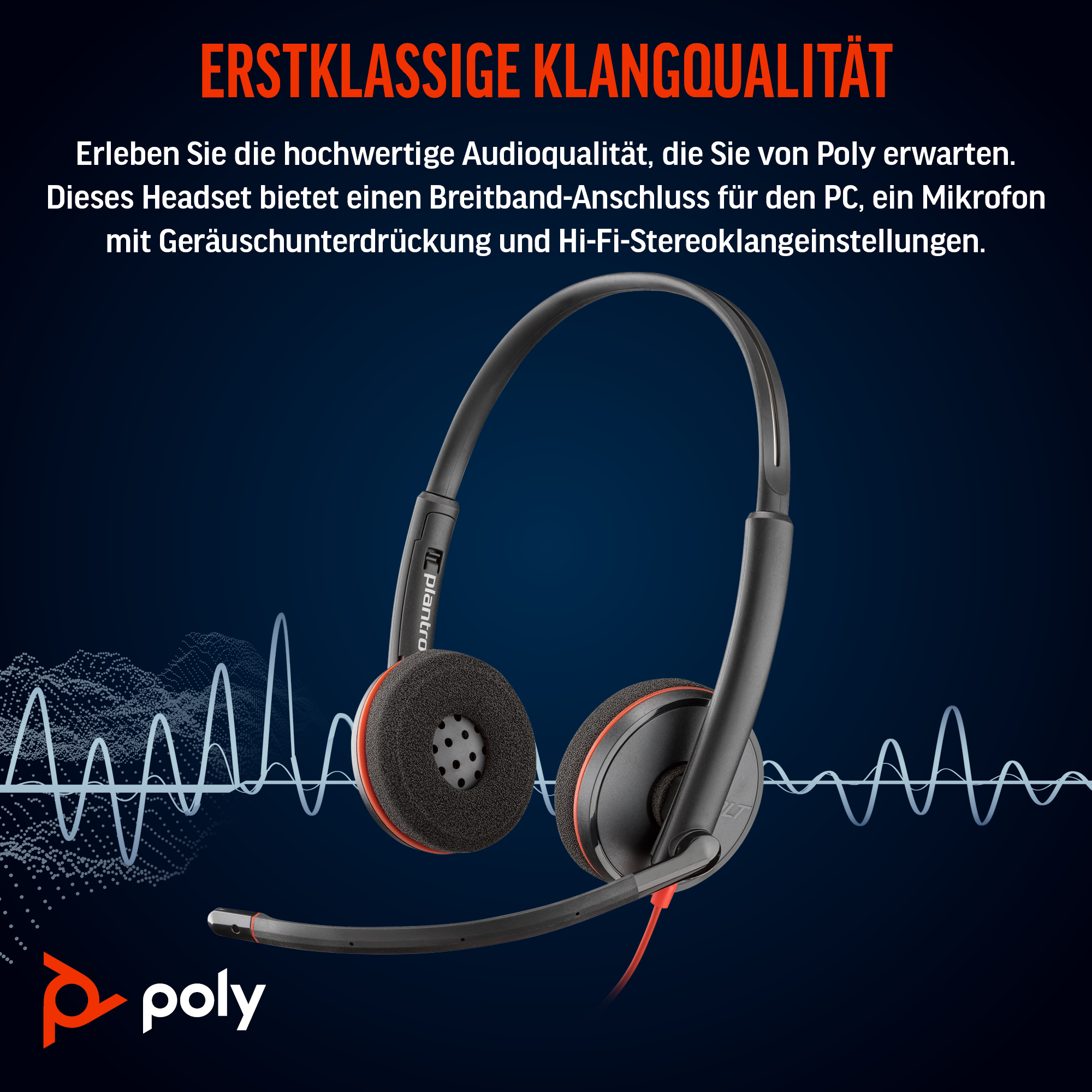 Poly Blackwire C3220 USBC USBA