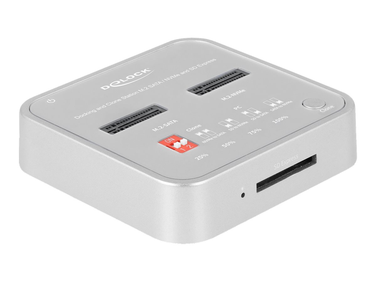DeLOCK SSDDockingstation 1xUSB322xM2 NVMe Card