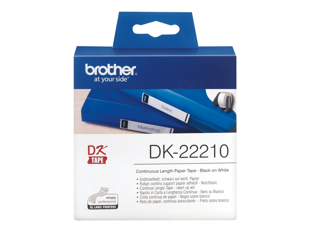 BROTHER P-Touch DK-22210 continue length Papier 29mm x 30.48m BROTHER P-Touch DK-22210 continue length Papier 29mm x 30.48m