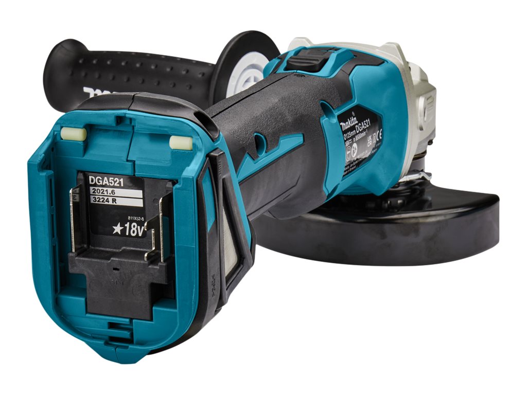 makita DGA521ZX1 Akku-Winkelschleifer 18,0 V, ohne Akku