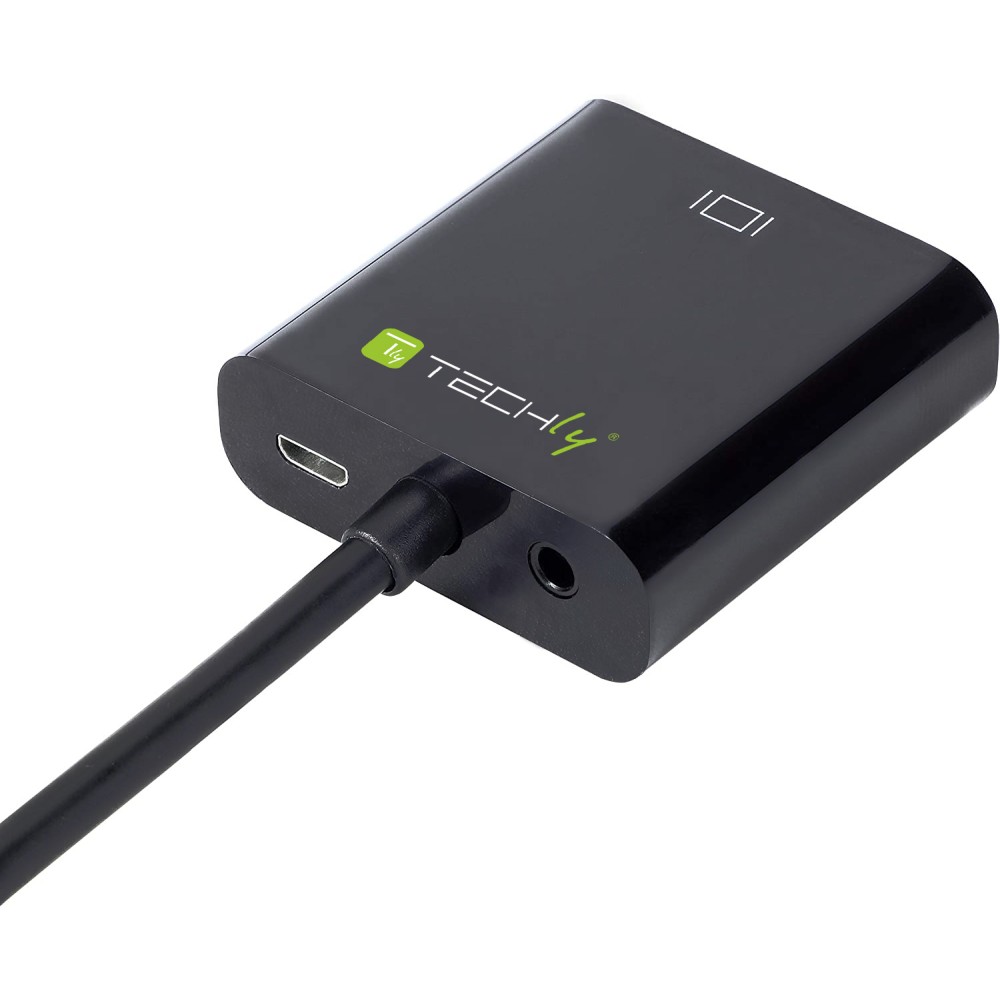 Techly HDMI zu VGA Adapter mit Audio Micro-USB